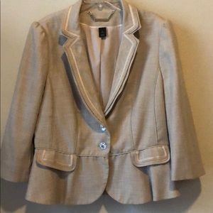 Cream Blazer White House Black Market, size 12